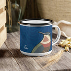12oz enamel camping mug