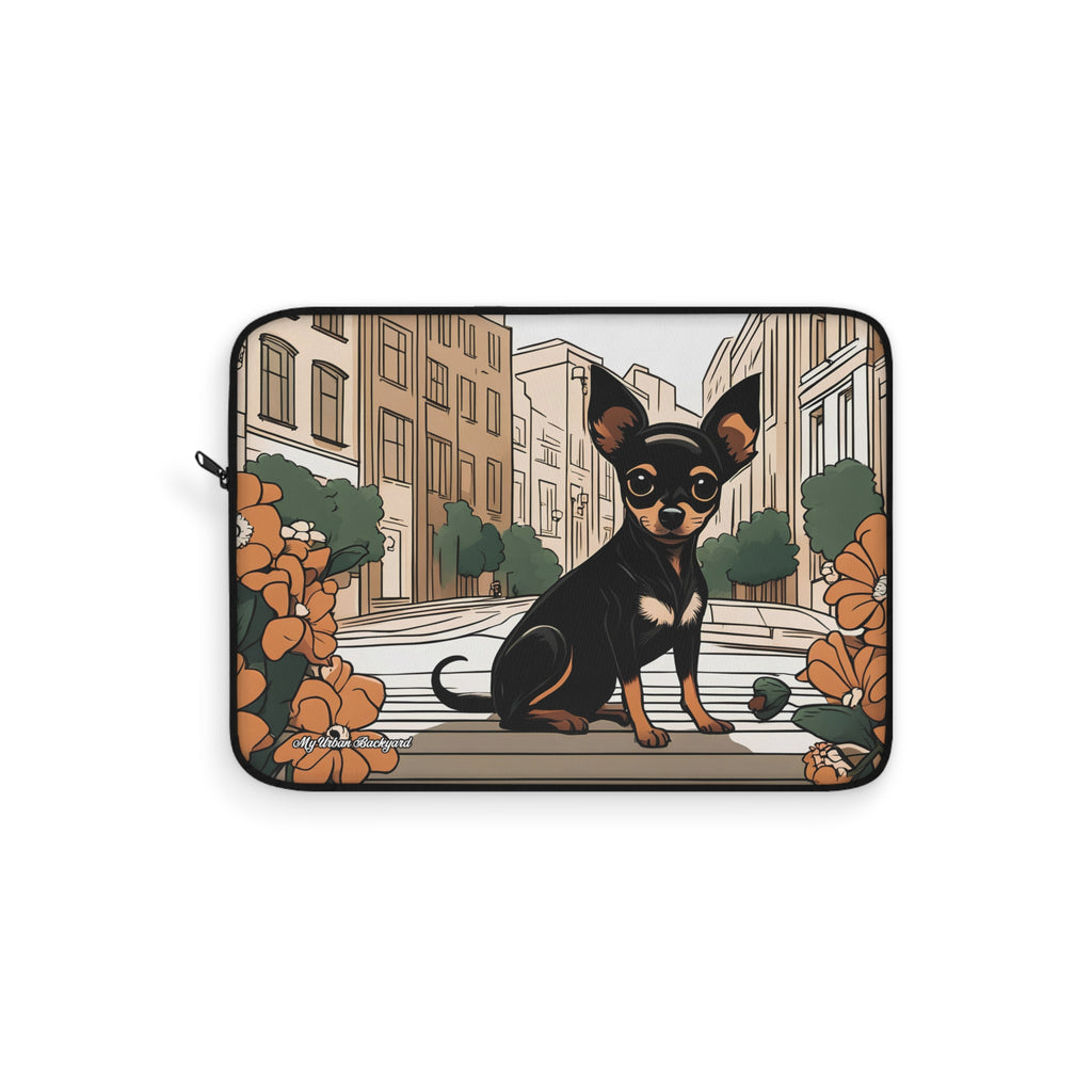 Ricky Barkley, Dog Laptop Sleeve, Cute Laptop Case, Pet Lover Gift, Chihuahua Design Sleeve, 3 Sizes