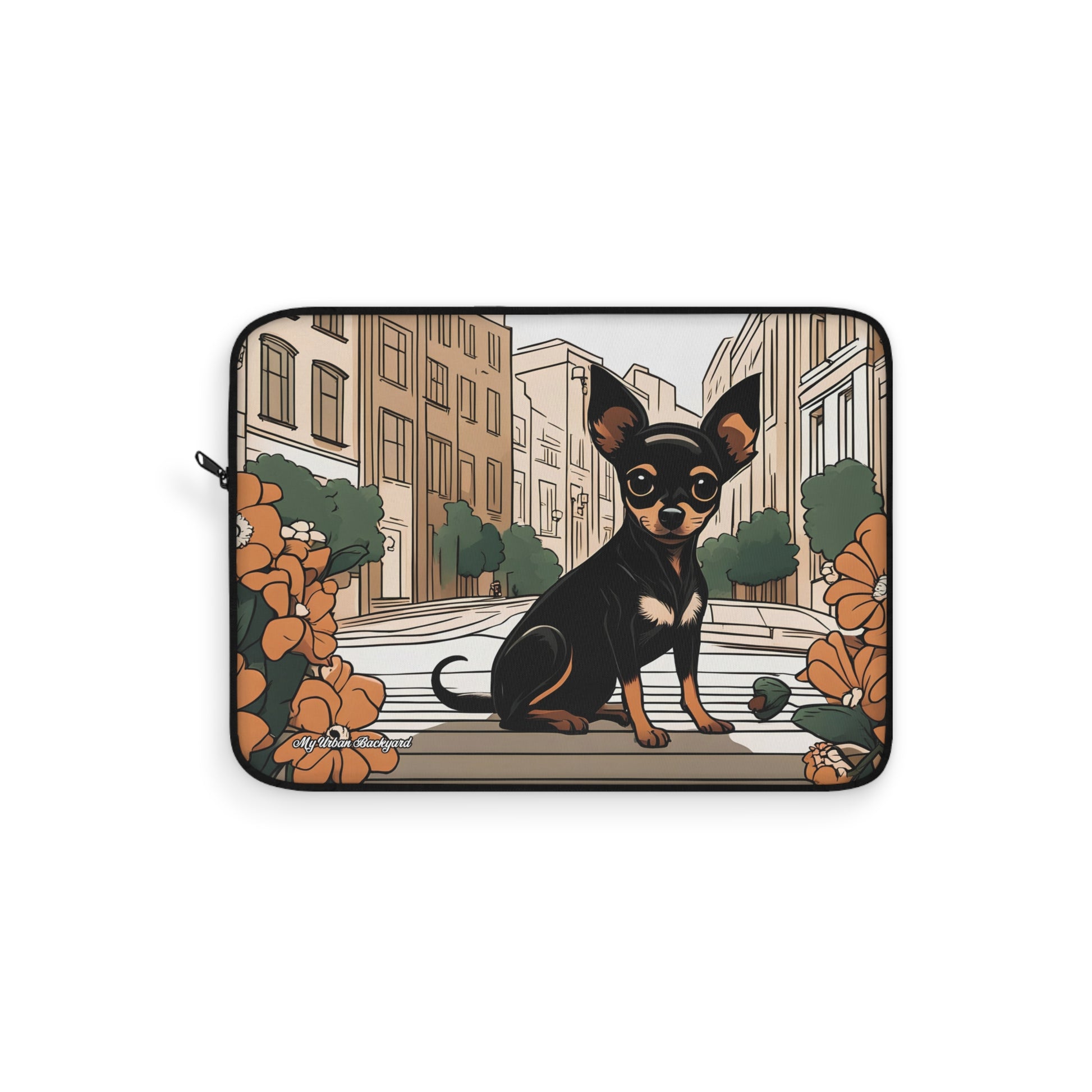 Ricky Barkley, Dog Laptop Sleeve, Cute Laptop Case, Pet Lover Gift, Chihuahua Design Sleeve, 3 Sizes