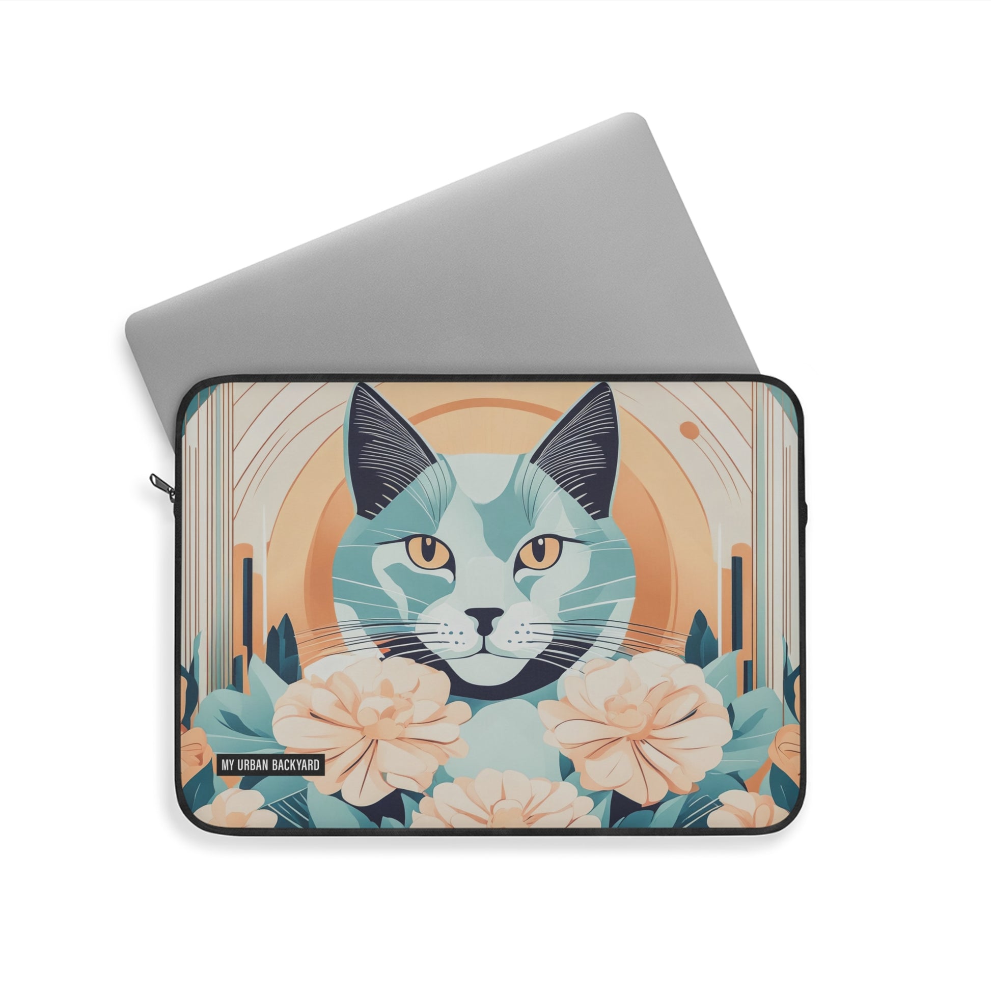 Leo Bluemane Design - Cat Laptop Sleeve - Protective Tech Accessory for Cat Lovers