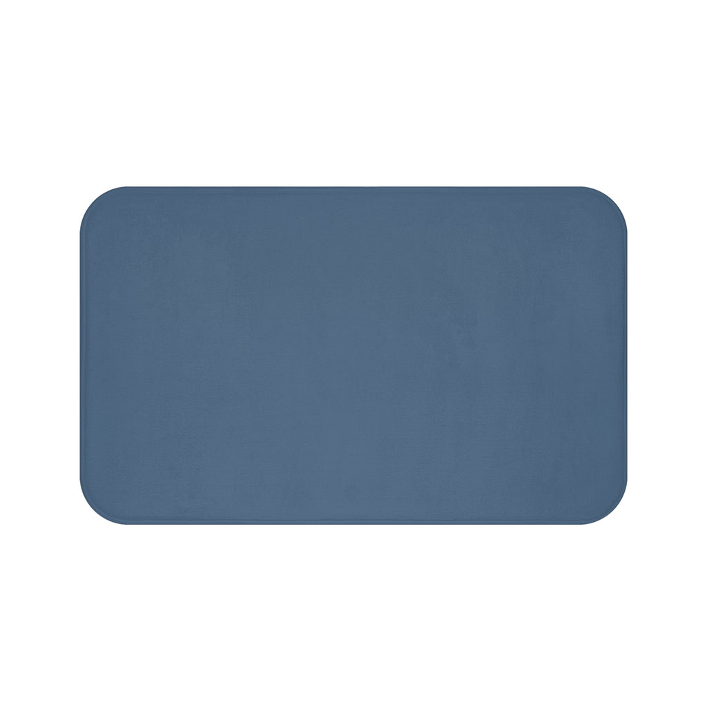 Coastal Blue Memory Foam Bath Mat — Soft Absorbent Bathroom Rug, 2 sizes