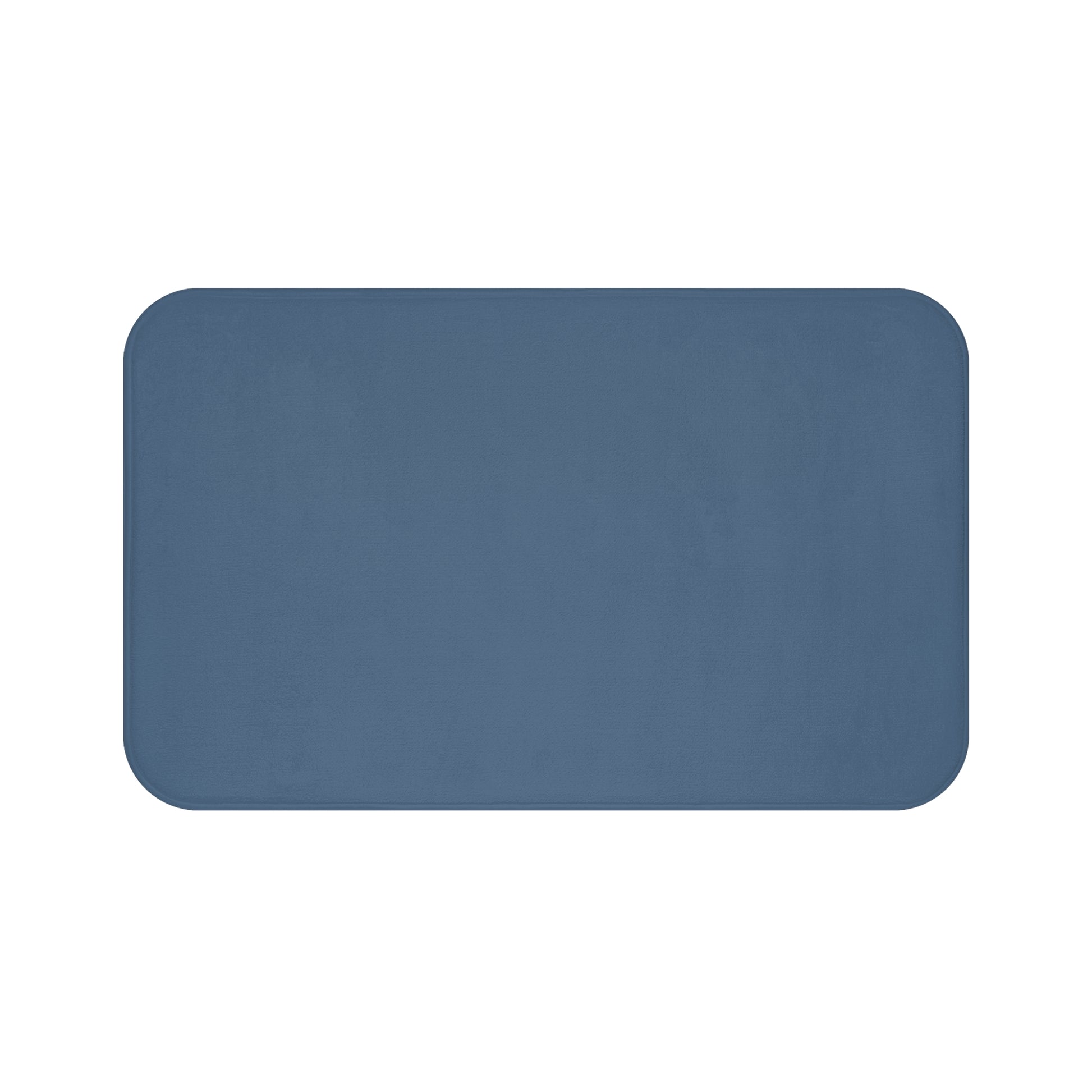 Coastal Blue Memory Foam Bath Mat — Soft Absorbent Bathroom Rug, 2 sizes