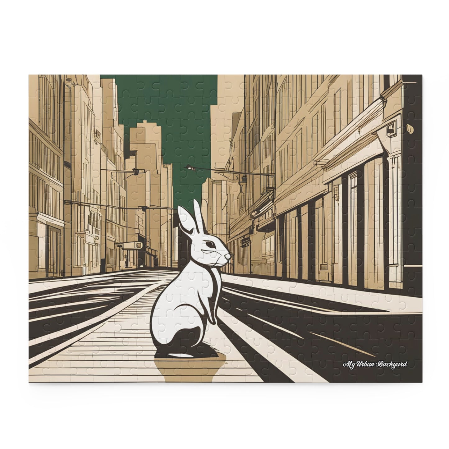 City Rabbit, Jigsaw Puzzle, (120, 252, or 500-Piece)