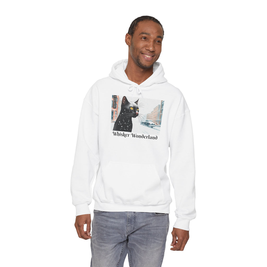 Whisker Wonderland Cat Hoodie, Cozy Graphic Sweatshirt for Cat Lovers, Perfect Gift for Pet Owners, Casual Wear, Unique Art Apparel