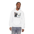 Whisker Wonderland, Cat Unisex Hoodie w Front Pocket
