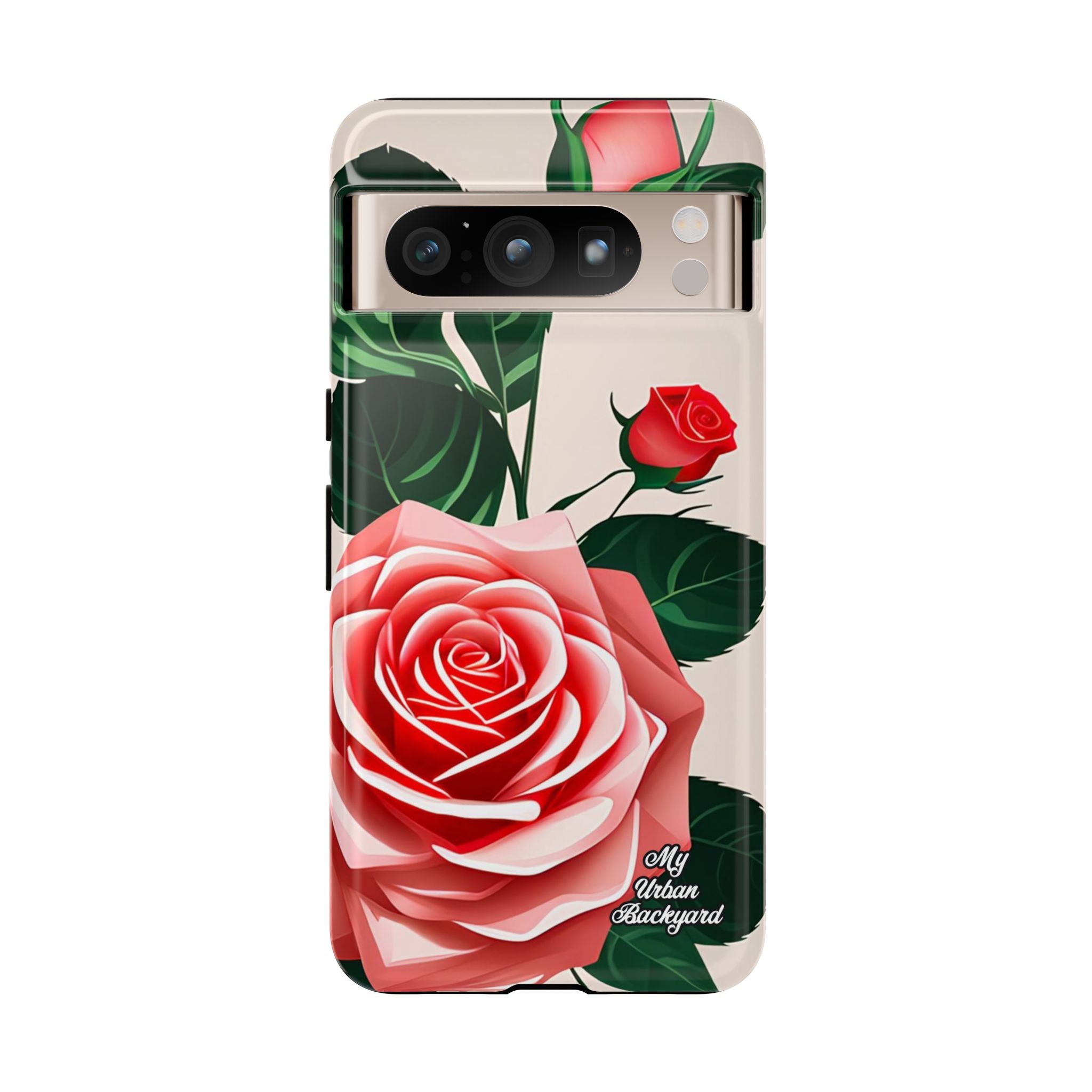 Pink Rose Flowers, Cell Phone Case - Apple, Samsung, Google Pixel