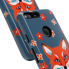 Fox with Flowers, Cell Phone Case - Apple, Samsung, Google Pixel