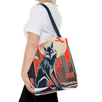 City Wolf Tote Bag, Tote with Cotton Handles For Everyday Use, 3 Sizes
