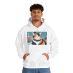 Calico Cat in Snow Hoodie — Cozy Winter Cat Lover Sweatshirt
