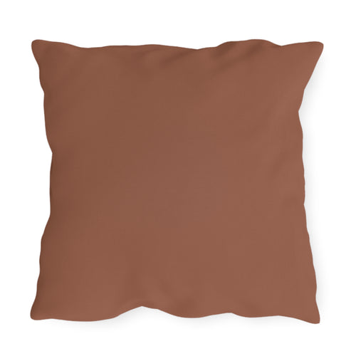 Art Deco Flowers, Terracotta accent color, Throw Pillow