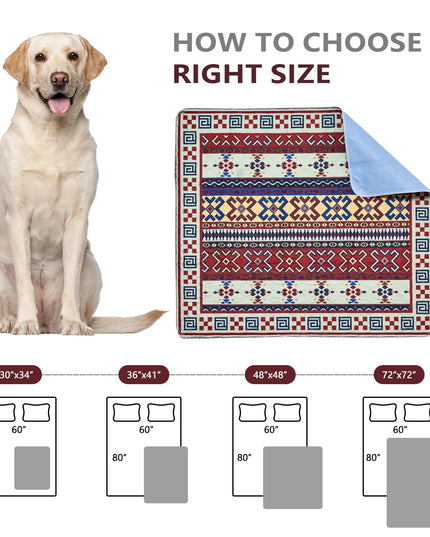 Qeils Washable Pee Pads, Reusable Puppy Pads Super Absorbent Leakproof Dog Training Pads, Non-Slip Wee Wee Pads for Crate, Floor, Potty Pads Feeding Mat Dog Pee 2 Pack 48"x48"