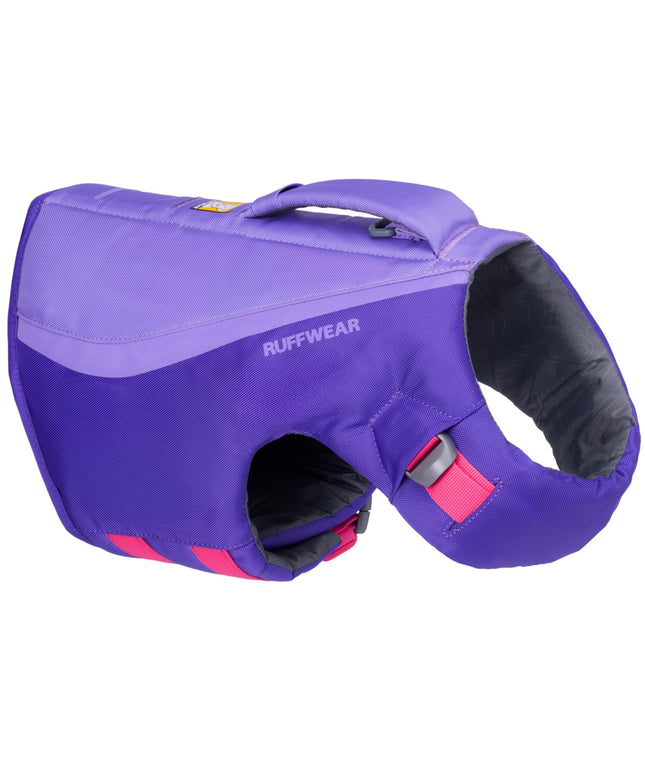 Ruffwear, Float Coat, Dog Life Jacket, Swimming Safety Vest with Handle, Purple Lily, XX-SMALL
