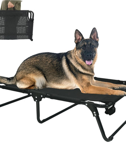 M JJYPET Elevated Cooling Dog Cot Pet Bed with Breathable Mesh Folding No Assembly Indoor/Outdoor Pet Hammock Bed Raised Dog Cots Beds Multiple Sizes for Small Meduim Large Dogs