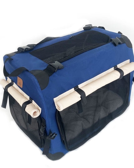 Purrpy Large Cat Carrier 24x16.5x16.5in Soft-Sided Portable Folding Small Medium Dog Pet Carrier, with Comfortable Mat, Indoor & Outdoor Travel Collapsible Cat & Dog Crate