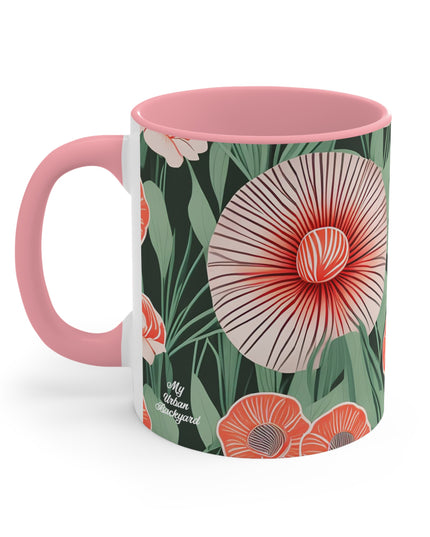 Art Deco Flowers, Ceramic Mug - Perfect for Coffee, Tea, and More!