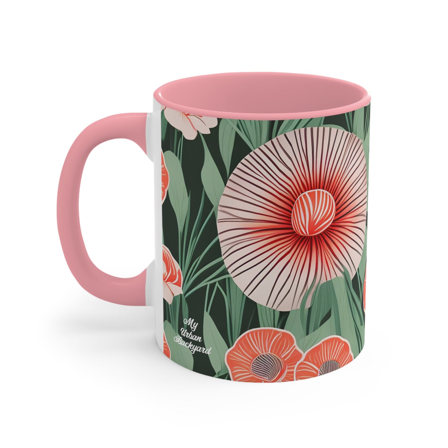 Art Deco Flowers, Ceramic Mug - Perfect for Coffee, Tea, and More!