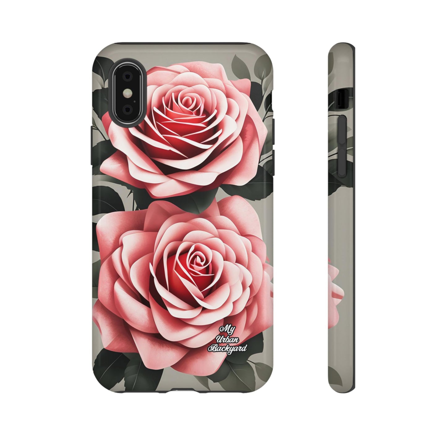 Pink Rose Flowers, Cell Phone Case - Apple, Samsung or Google Pixel