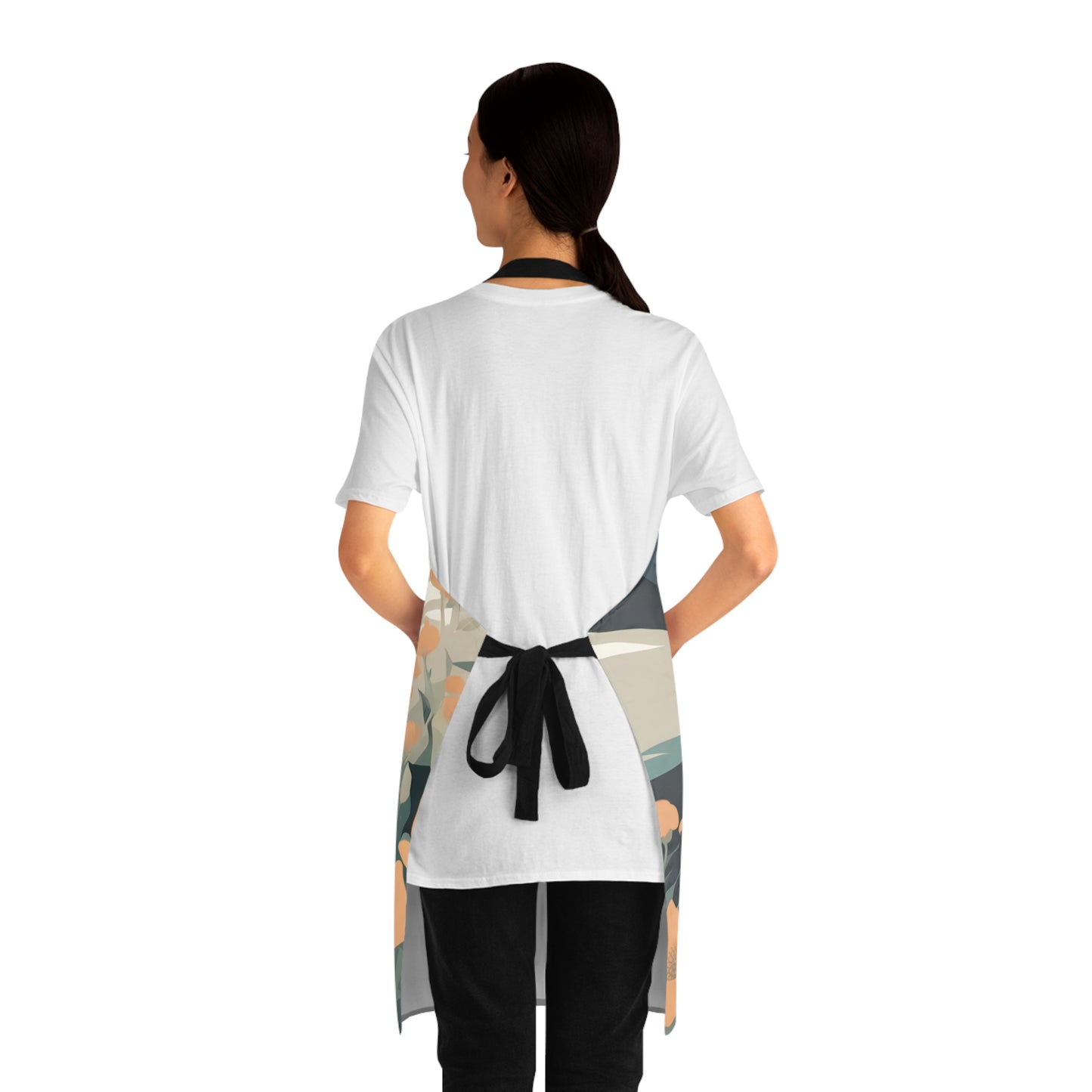 Mountain Wolf, Cooking Apron With Front Pockets