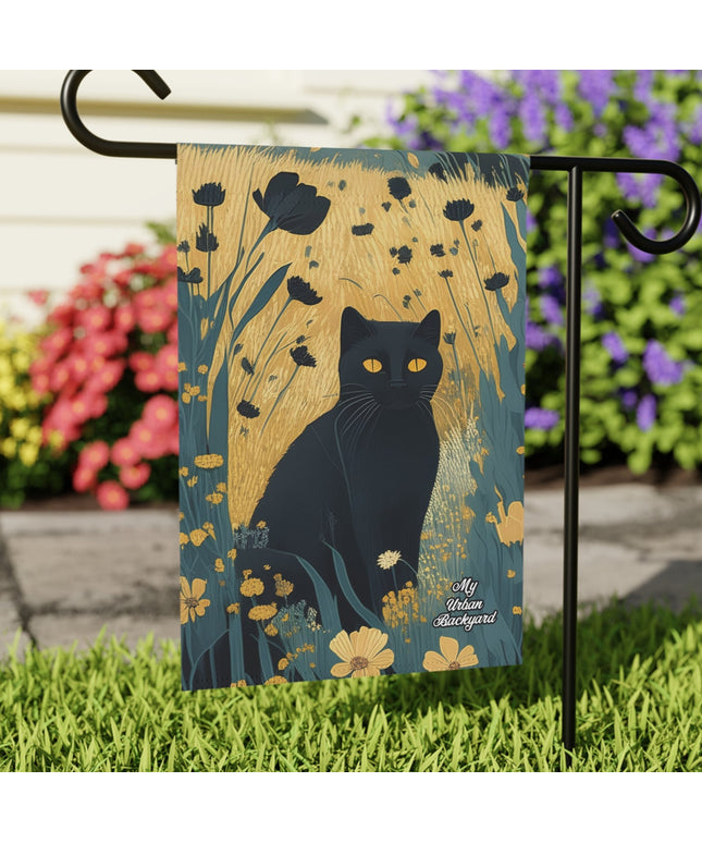 Bella Moonpaw, Cat Garden Flag for Yard, Patio, Porch, or Work, 12"x18" - Flag only