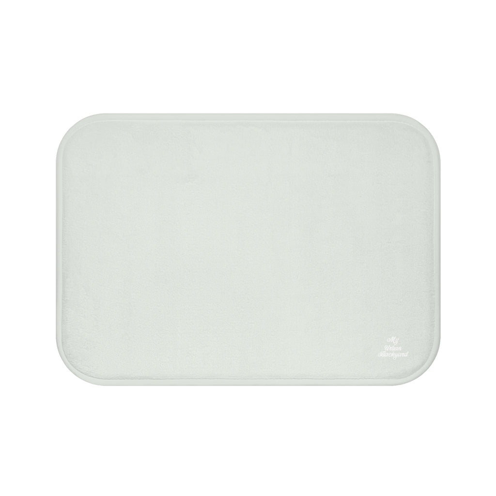 Soft Green Accent Color, Memory Foam Bath Mat - Cozy Bathroom Essential