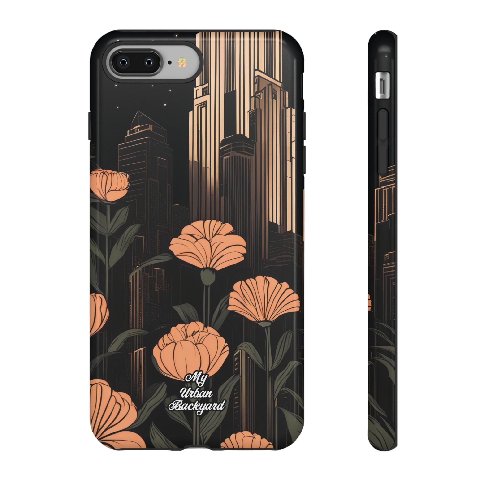Urban Evening with Flowers, Cell Phone Case