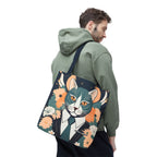 Simon Whiskerford, Cat Tote Bag with Cotton Handles For Everyday Use, 3 Sizes