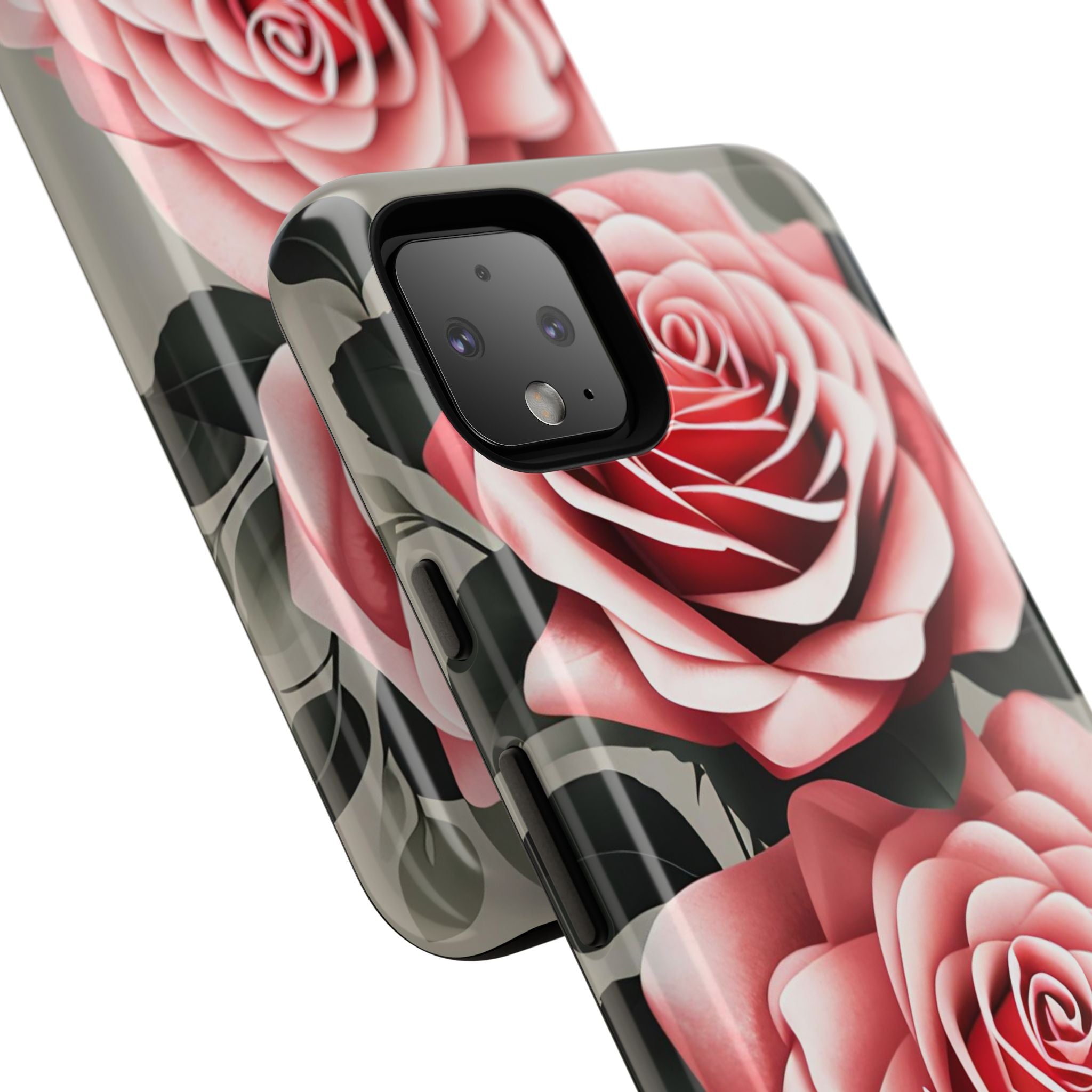 Pink Rose Flowers, Cell Phone Case - Apple, Samsung or Google Pixel