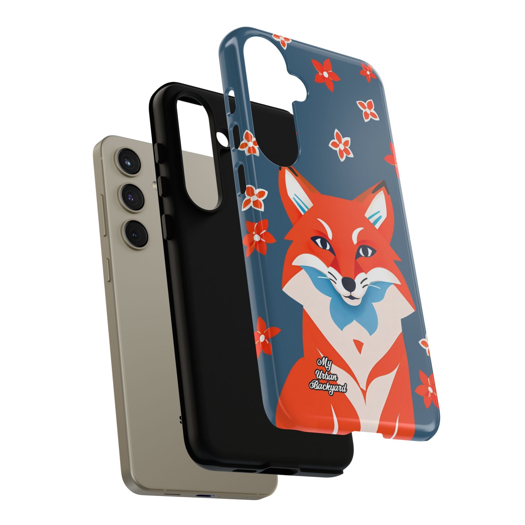 Fox with Flowers, Cell Phone Case - Apple, Samsung, Google Pixel
