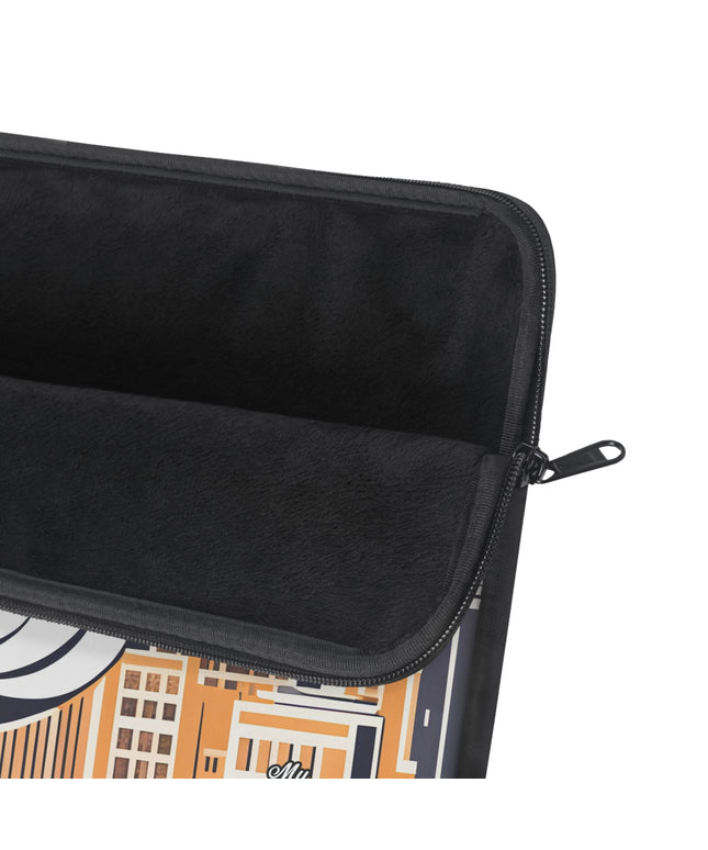 City Bird on Roof, Laptop Carrying Case, Top Loading Sleeve for School or Work