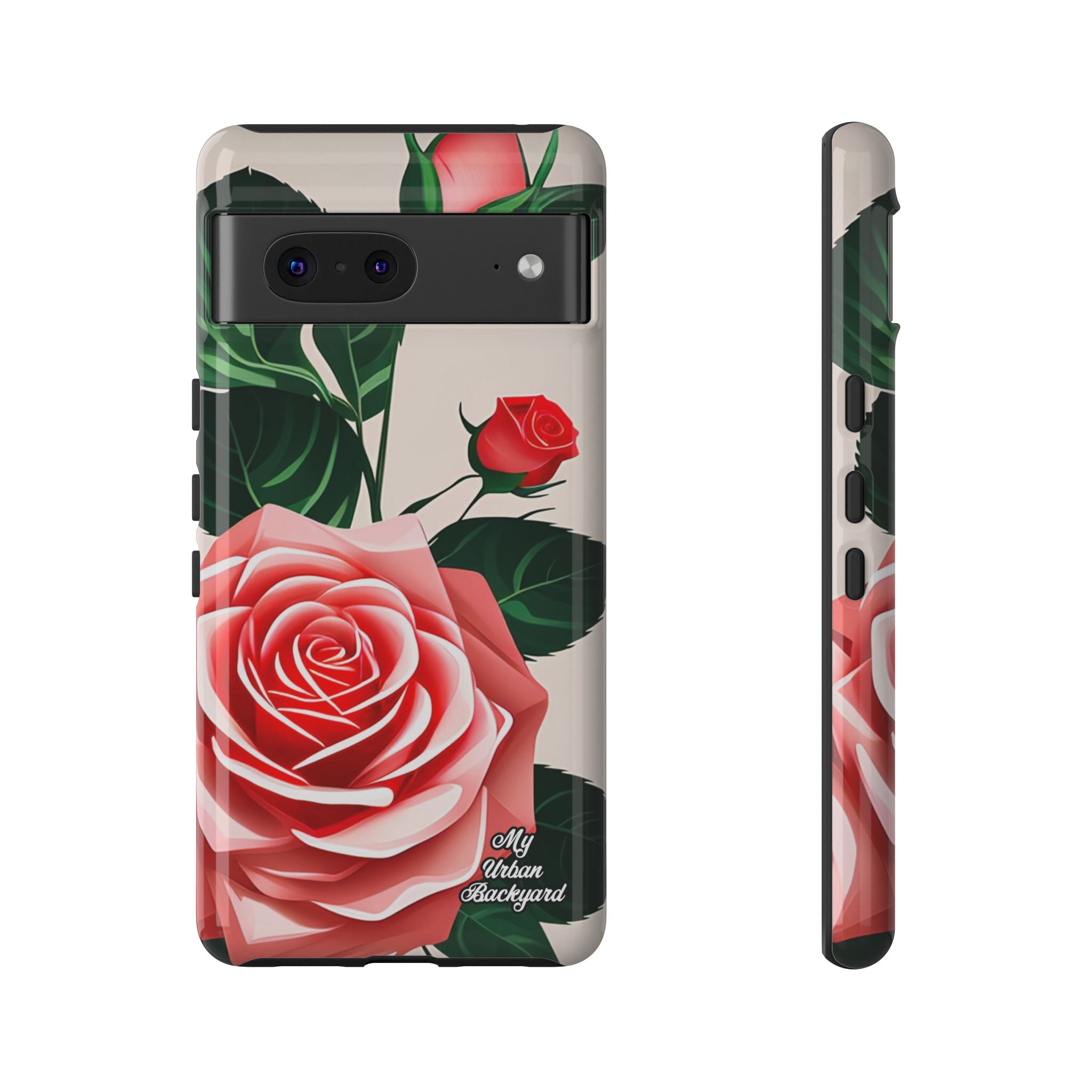 Pink Rose Flowers, Cell Phone Case - Apple, Samsung, Google Pixel