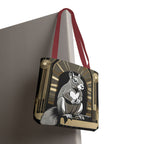Art Deco Squirrel, Tote Bag with Cotton Handles For Everyday Use, 3 Sizes