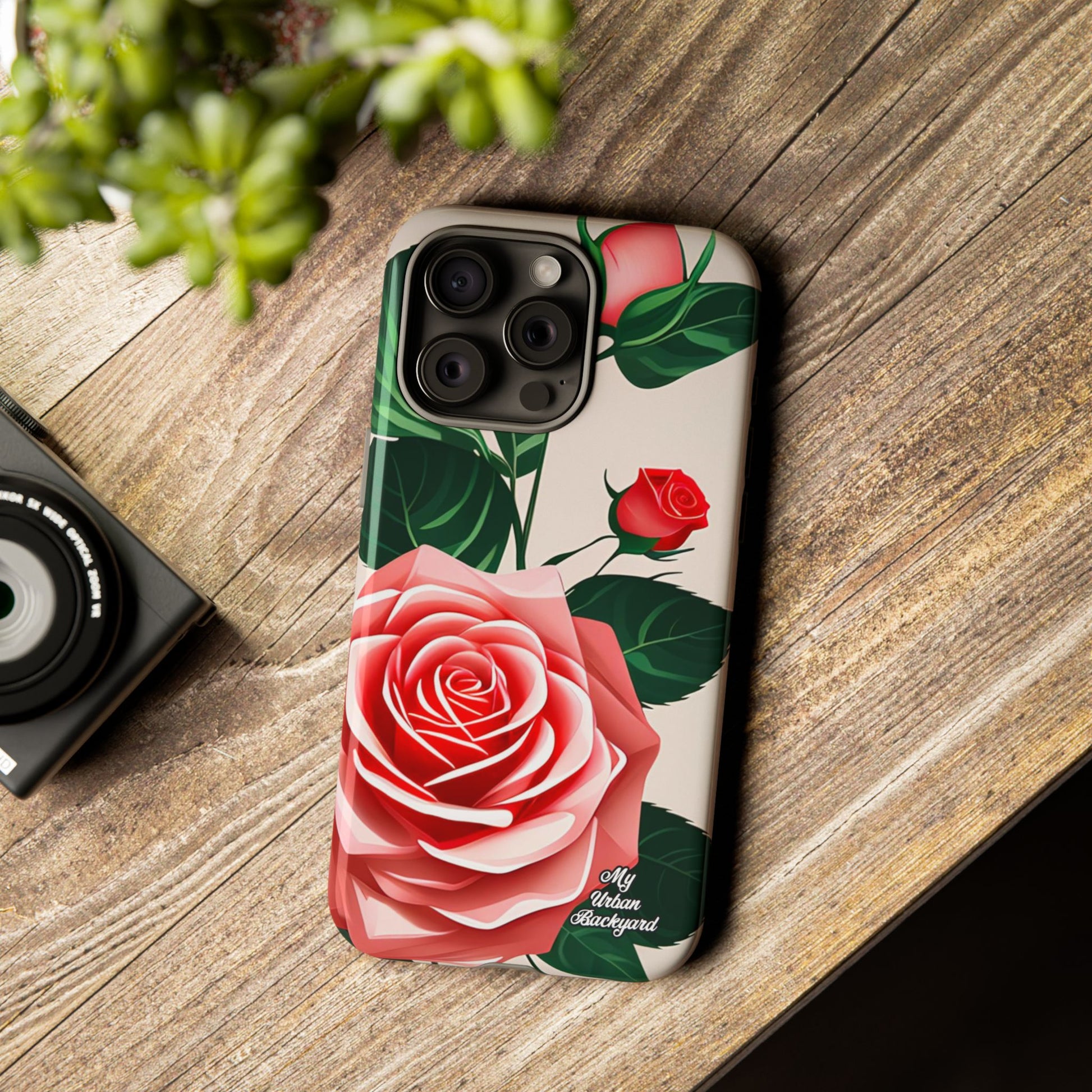 Pink Rose Flowers, Cell Phone Case - Apple, Samsung, Google Pixel
