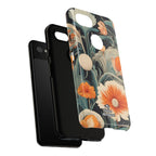 Orange and White Flowers, Cell Phone Case - Apple, Samsung, Google Pixel