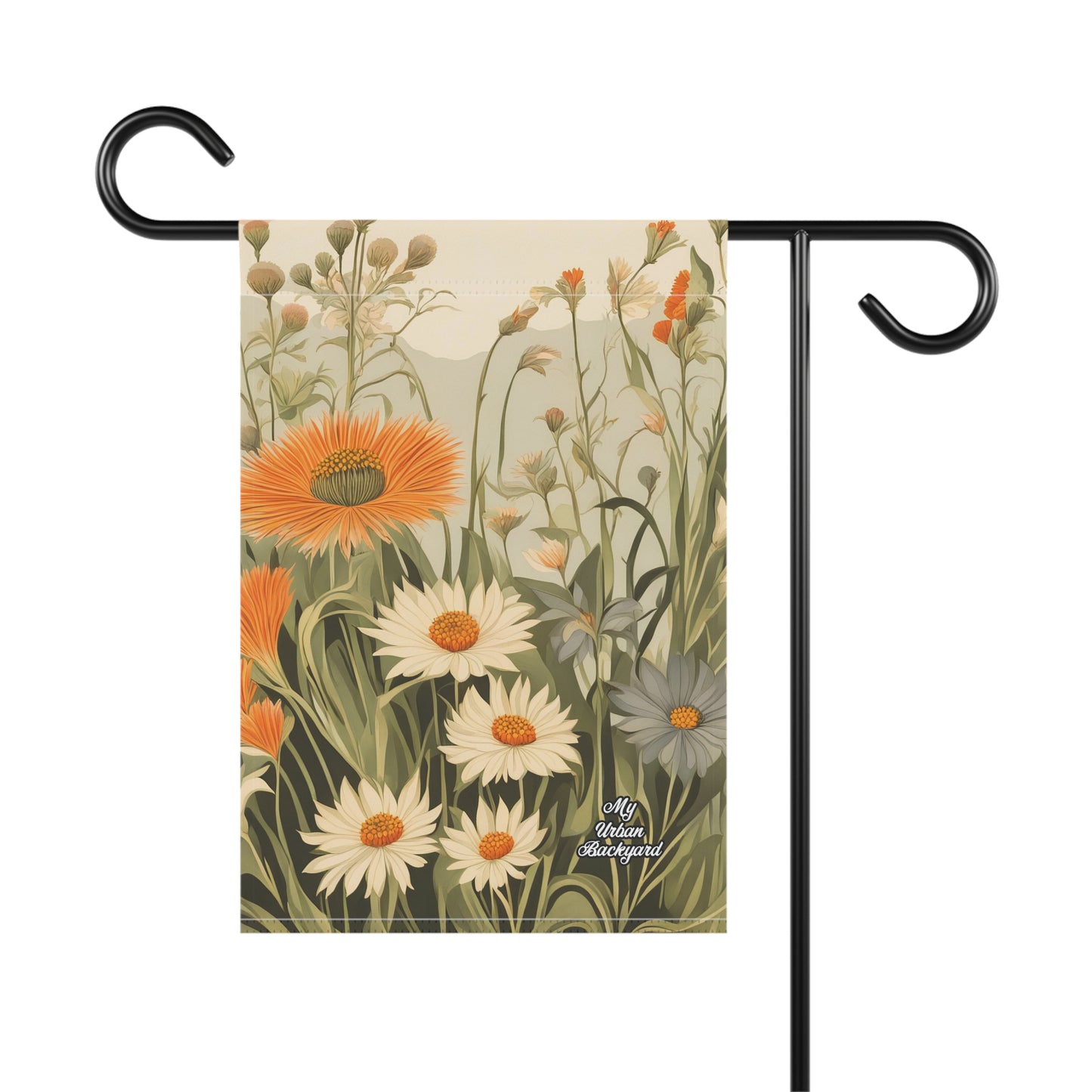 Daisy Wildflowers, Garden Flag for Yard, Patio, Porch, or Work, 12"x18" - Flag only