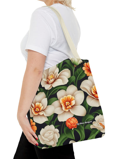 Pretty Flowers Tote Bag with Cotton Handles For Everyday Use, 3 Sizes