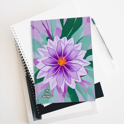 Purple Flower, Hardcover Notebook Journal - Write in Style