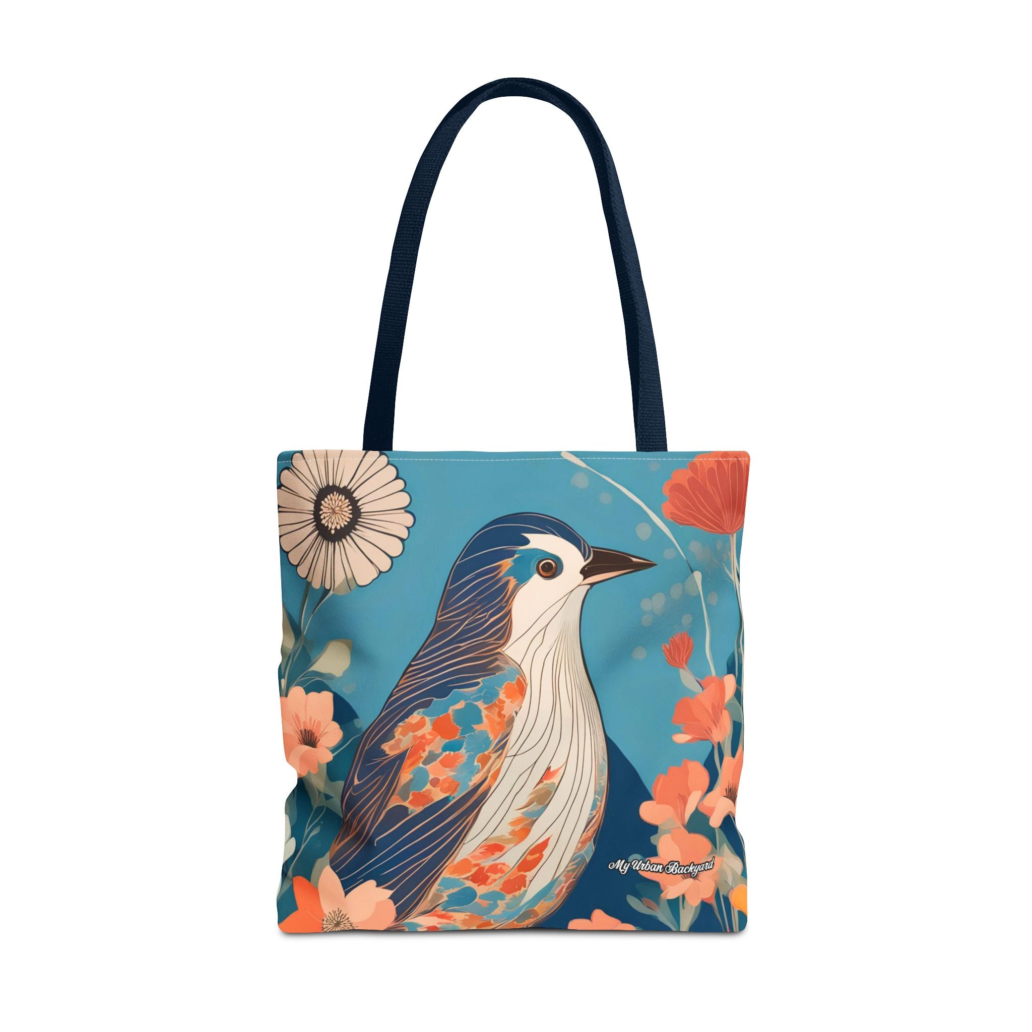Colorful Bird Tote Bag with Cotton Handles For Everyday Use, 3 Sizes