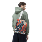 City Wolf Tote Bag, Tote with Cotton Handles For Everyday Use, 3 Sizes