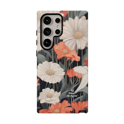 Art Deco Flowers, Cell Phone Case - Apple, Samsung or Google Pixel