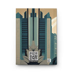 Art Deco Wolf Hardcover Blank Journal