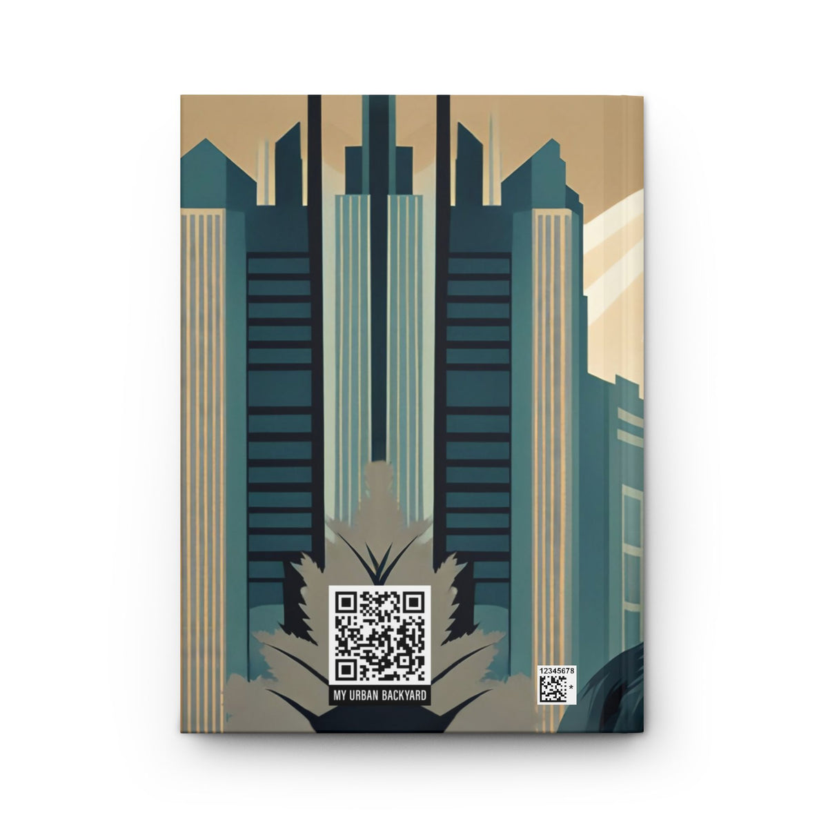 Art Deco Wolf Hardcover Blank Journal