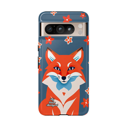 Fox with Flowers, Cell Phone Case - Apple, Samsung or Google Pixel