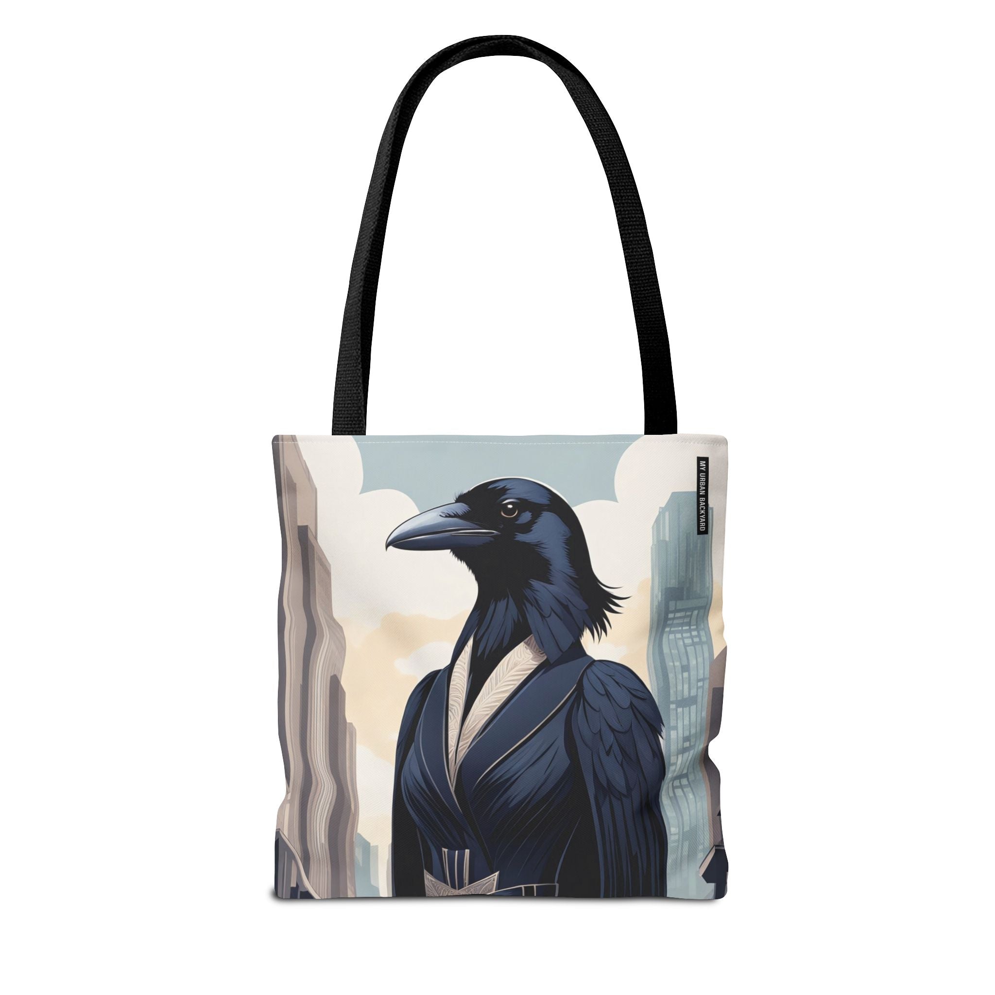 Regal Crow Art Deco Tote Bag