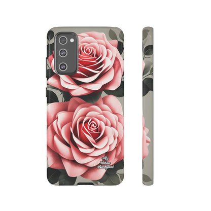 Pink Rose Flowers, Cell Phone Case - Apple, Samsung or Google Pixel