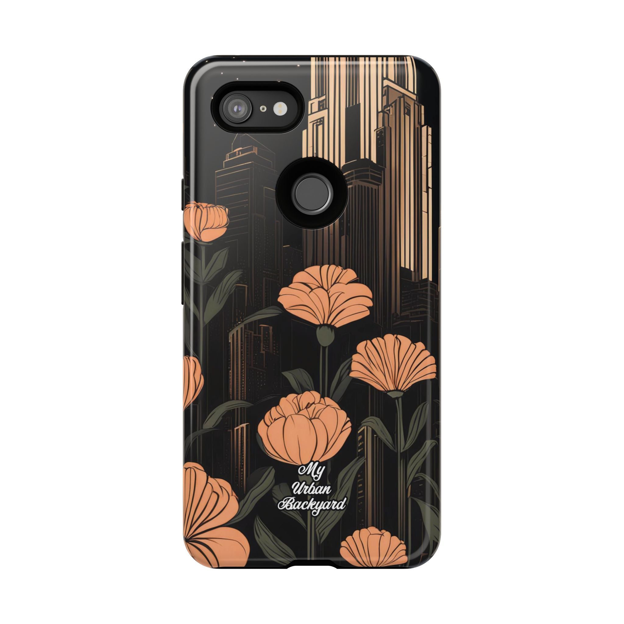 Urban Evening with Flowers, Cell Phone Case