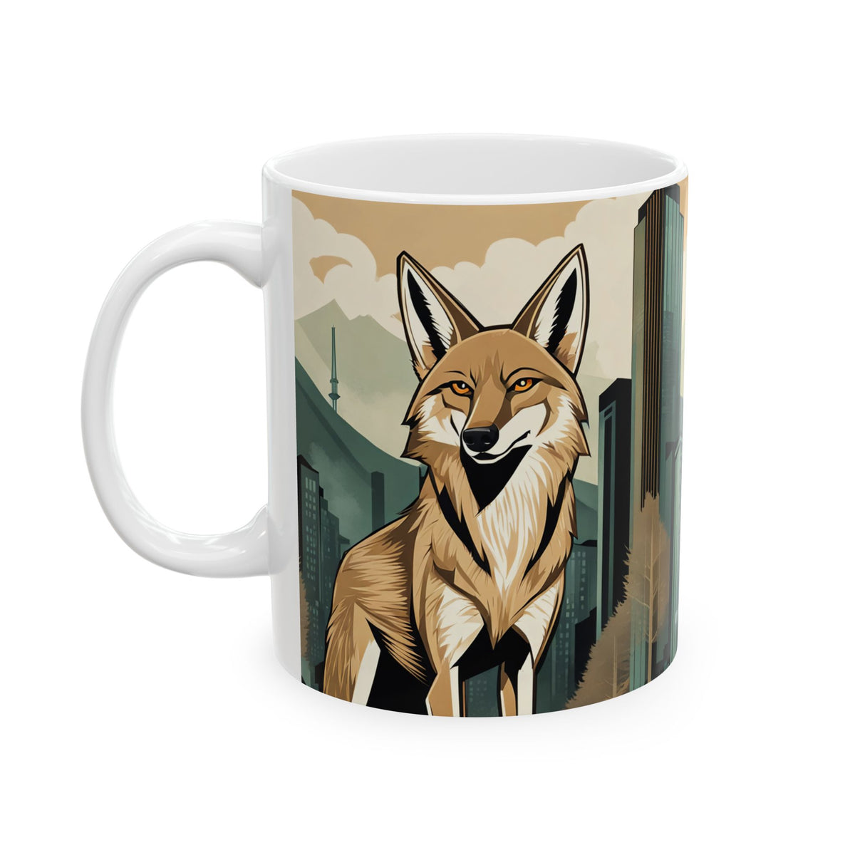 Urban Coyote Ceramic Mug