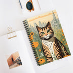 Finn Purrington, Cat Spiral Notebook Writing Journal - 118 Ruled Pages