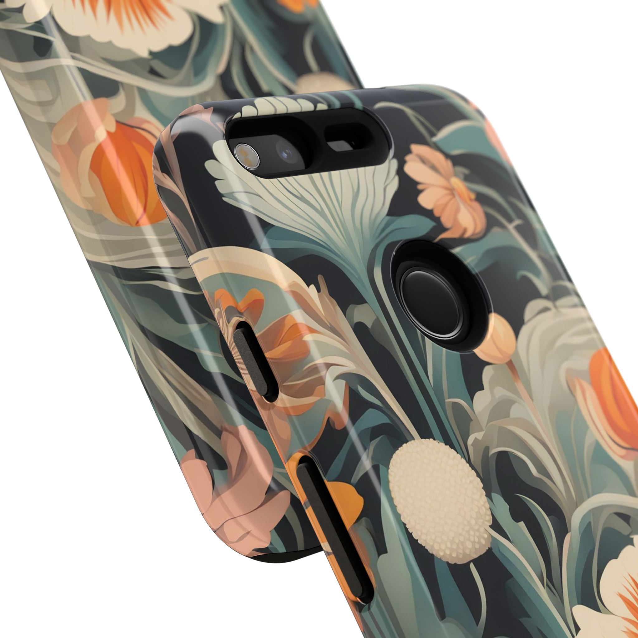 Orange and White Flowers, Cell Phone Case - Apple, Samsung, Google Pixel