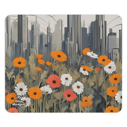 Urban Wildflowers, Computer Mouse Pad - for Home or Office