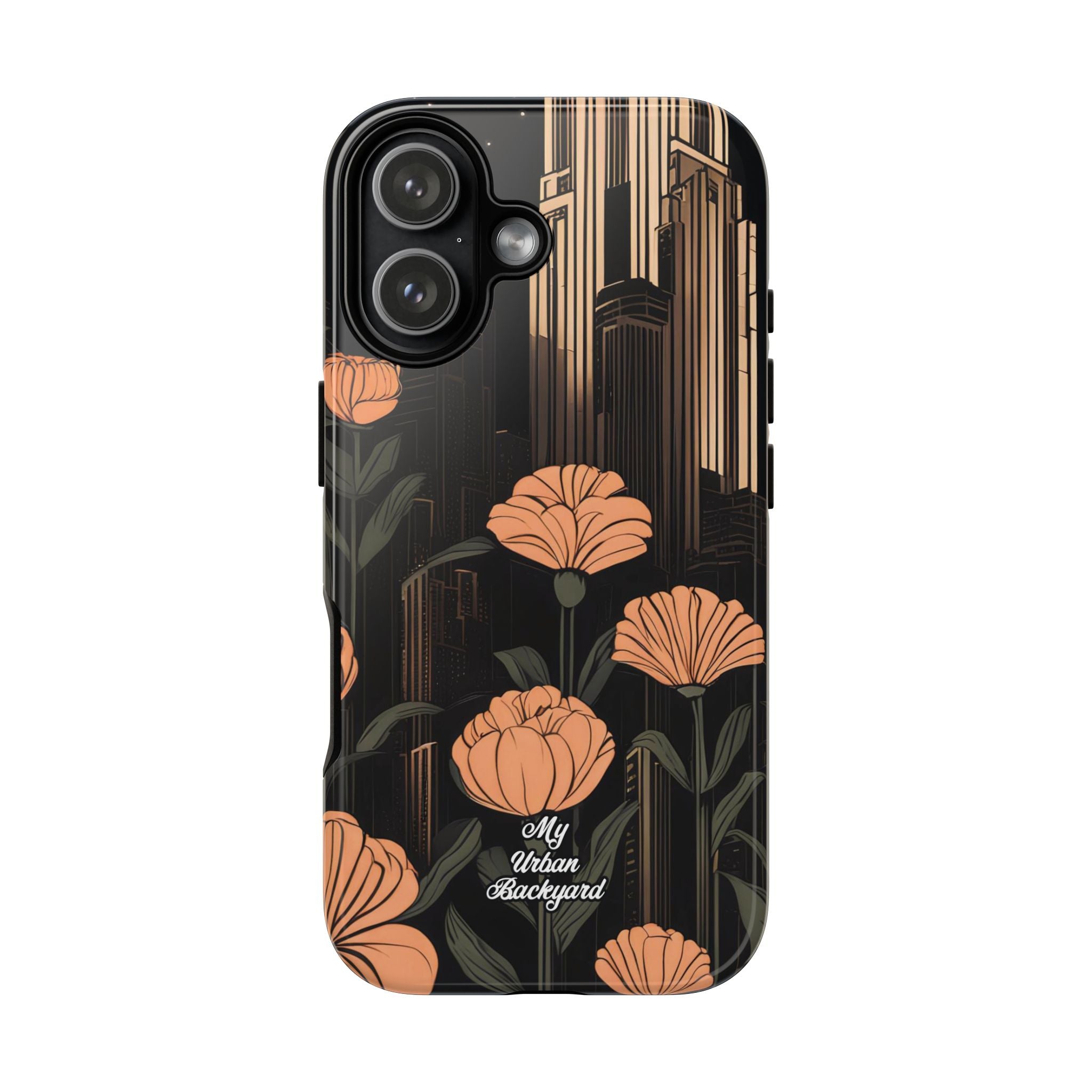 Urban Evening with Flowers, Cell Phone Case